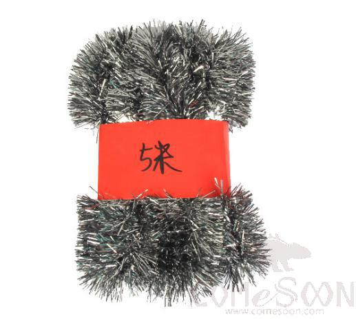 Grey Tinsel Ribbon 5M