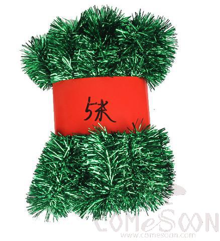 Green Tinsel Ribbon 5M