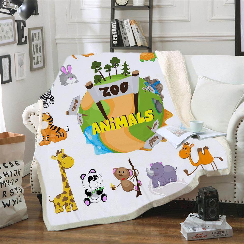 Cartoon Blanket，Crystal Velvet，150*130cm