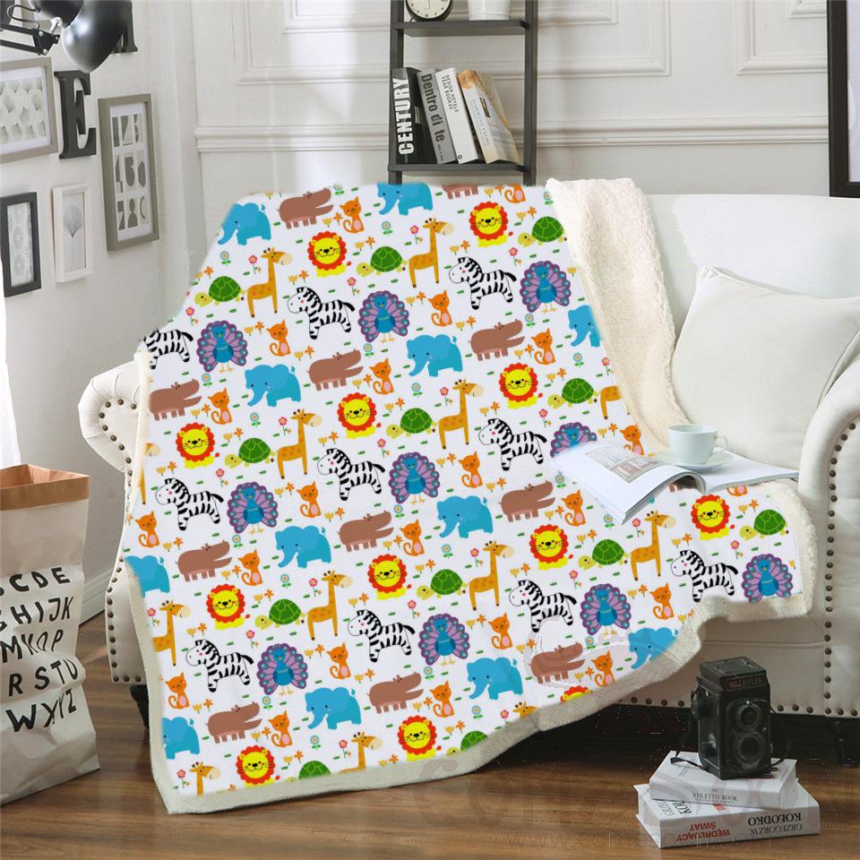 Cartoon Blanket，Crystal Velvet，150*130cm