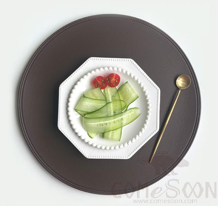 PU Placemat-D38 CM , Table Mat