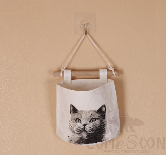 Linen Hanging Storage Bag-L18*H15 CM