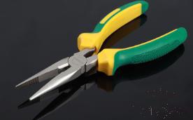 Long Nose Pliers 8&quot;，High Carbon Steel + Pp &amp; Tpr Handle