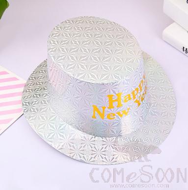 New Year Hat-Silver