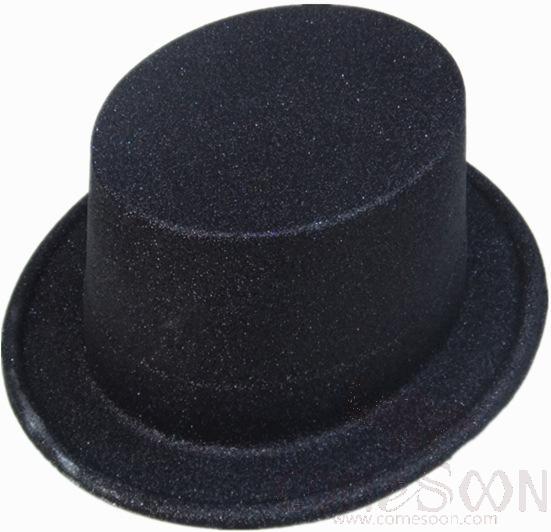 PVC New Year Hat-Black，L59 cm