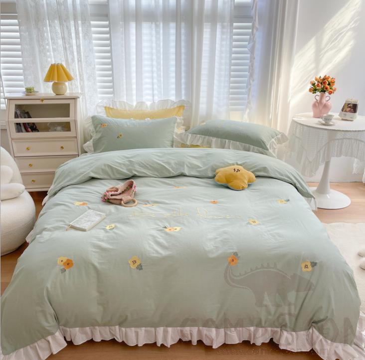 Bed Linens,Cotton,4 Piece Set(For W150&amp;180 cm Bed)