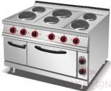 Electric 6-Hot Plate Cooker With Oven, Dimension:L1200*W900*H920mm, Power Supply:X 3 +2.6 X3 +4.8 KW