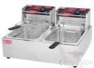 2-Tank 2-Basket Electric Fryer, Dimension:L570*W450*H310mm, Capacity:12L