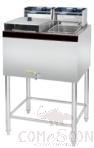 Electric Fryer(2-Tank 2-Basket), Dimension:L590*W500*H960mm, Capacity:14L+14L