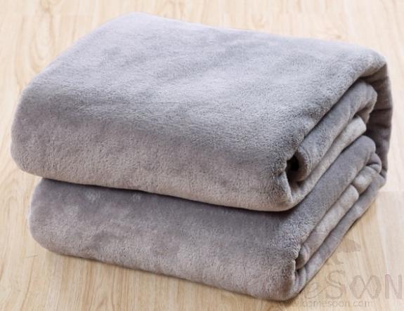 Blanket - double layer - 150 * 200cm - light grey - FLR