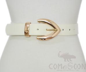Belt-metal, imitation leather