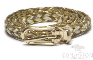 Belt-imitation leather, wax rope