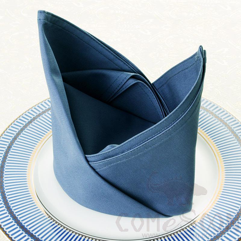 100% Cotton Napkin-Navy blue 30*30cm