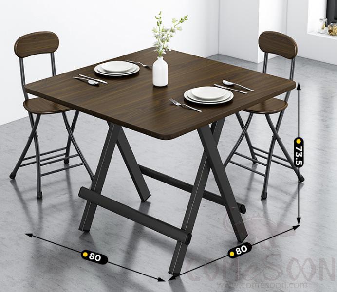 Folding dining table-80*80*73.5cm