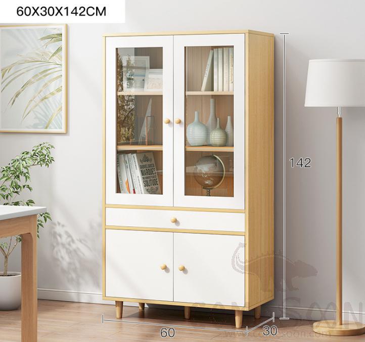 Glass storage cabinet-60*30*142cm
