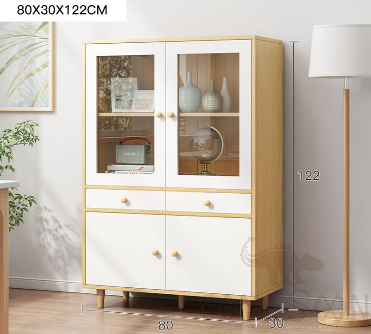 Glass storage cabinet-80*30*122cm