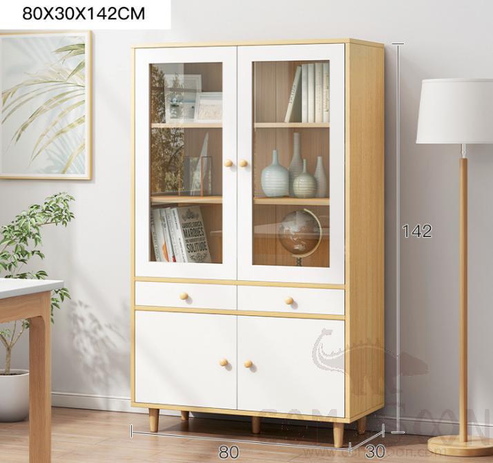 Glass storage cabinet-80*30*142cm