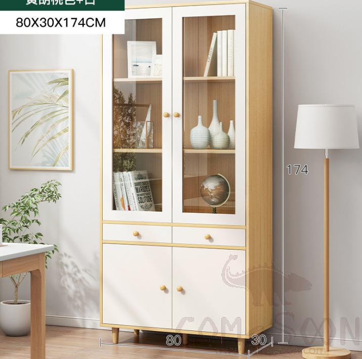 Glass storage cabinet-80*30*174cm