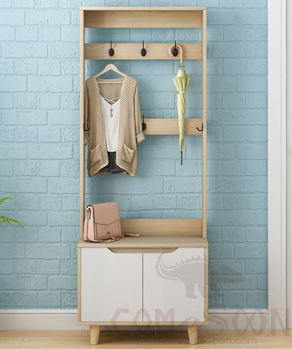 Shoe cabinet with hanger-60*32.5*176cm