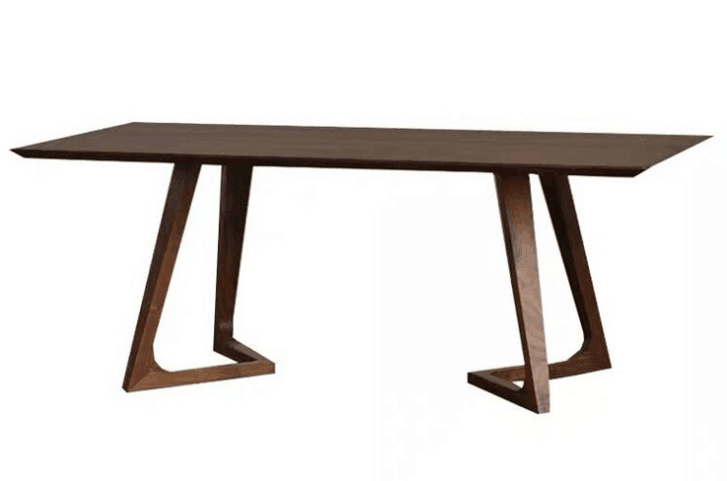 Pine rectangular dining table-120*60cm