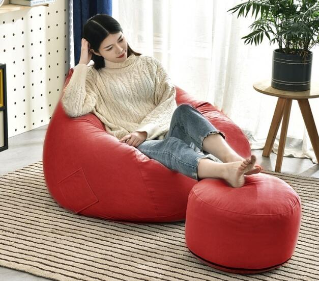 Lazy sofa with footrest-120*130cm