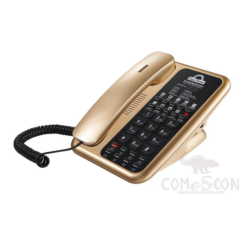 Guest Room Telephone,Gold and Black