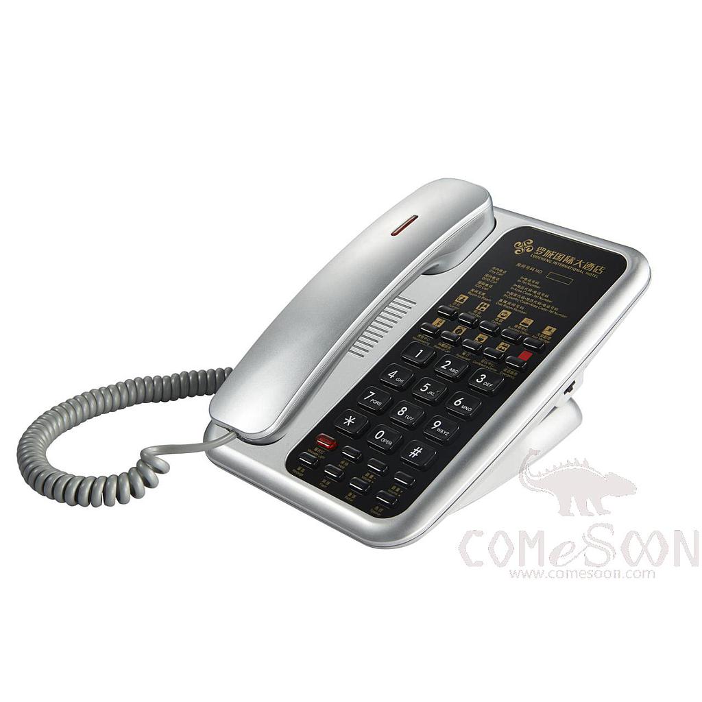 Guest Room Telephone,Silver and Black