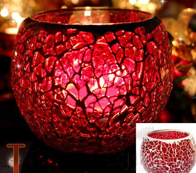 Glass Candle Holder