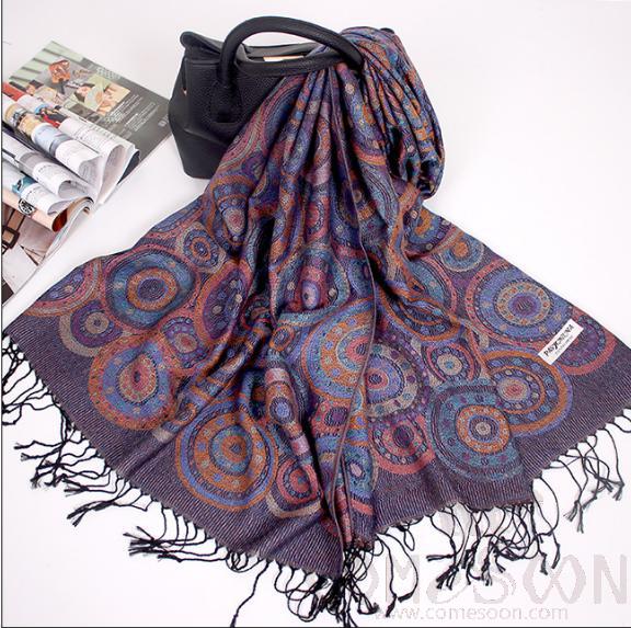 Shawls-70*190cm,30% Rayon + 70% polyester
