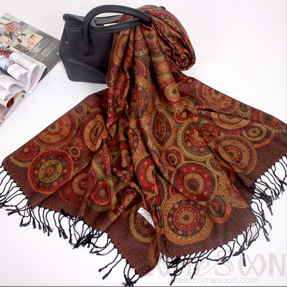 Shawls-70*190cm,30% Rayon + 70% polyester