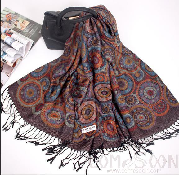 Shawls-70*190cm,30% Rayon + 70% polyester