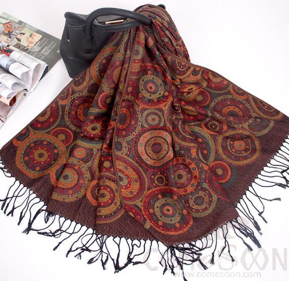 Shawls-70*190cm,30% Rayon + 70% polyester