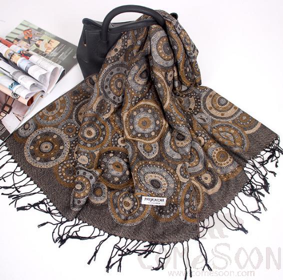 Shawls-70*190cm,30% Rayon + 70% polyester