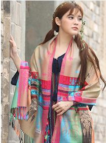 Shawls-70*190cm,30% Rayon + 70% polyester
