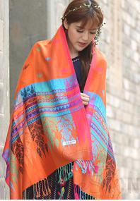 Shawls-70*190cm,30% Rayon + 70% polyester