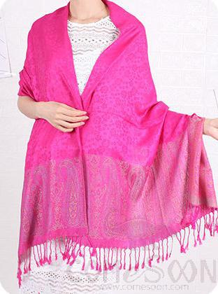 Shawls-70*190cm,30% Rayon + 70% polyester