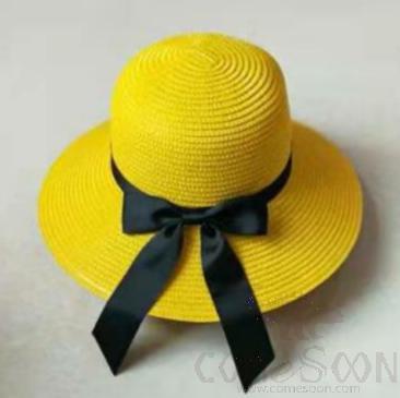 Straw Hat 1-Black,Straw,56~58cm