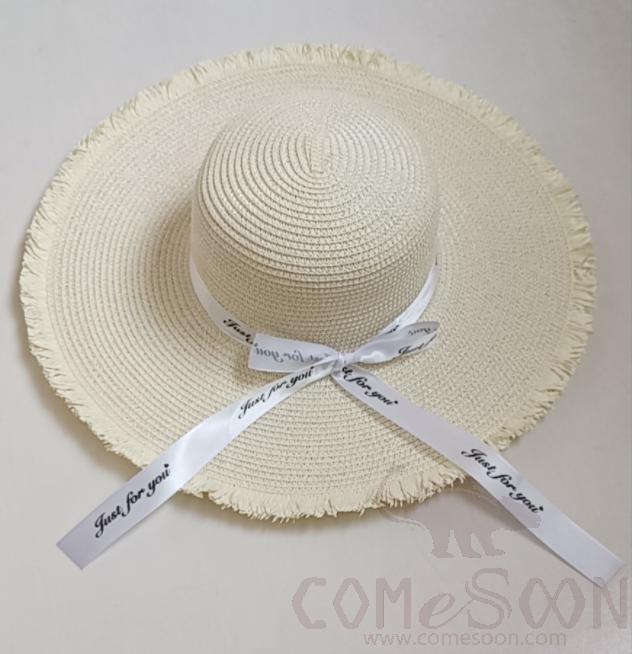 Straw Hat 1-Black,Straw,56~58cm