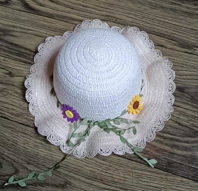 Straw Hat 1-Black,Straw,56~58cm