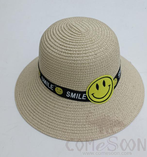 Straw Hat 1-Black,Straw,56~58cm