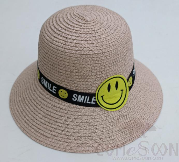 Straw Hat 1-Black,Straw,56~58cm
