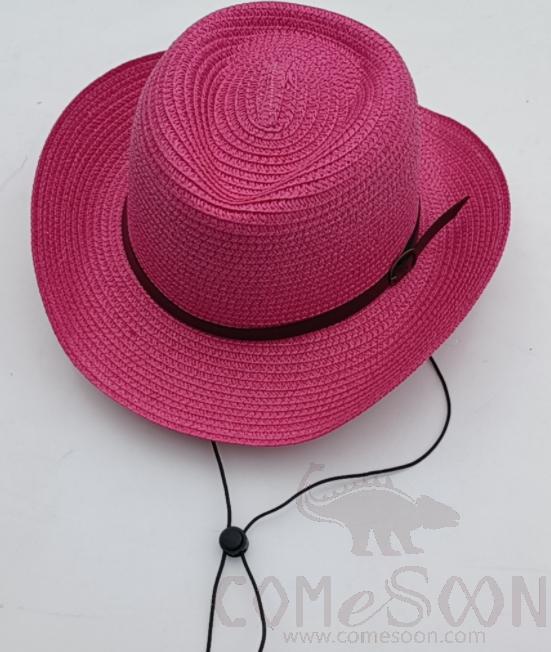 Straw Hat 1-Black,Straw,56~58cm