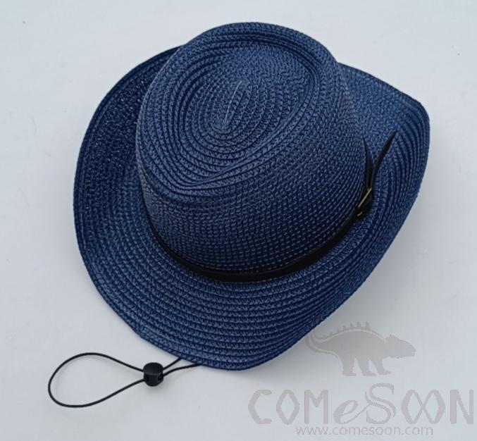 Straw Hat 1-Black,Straw,56~58cm