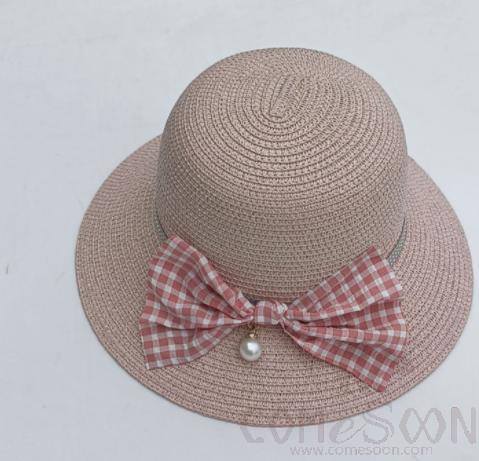 Straw Hat 1-Black,Straw,56~58cm