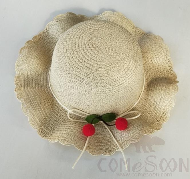 Straw Hat 1-Black,Straw,56~58cm