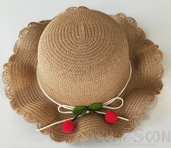 Straw Hat 1-Black,Straw,56~58cm