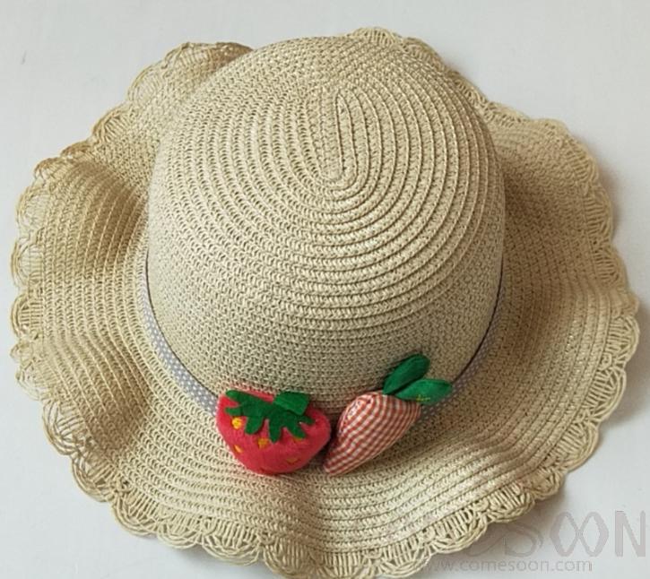 Straw Hat 1-Black,Straw,56~58cm