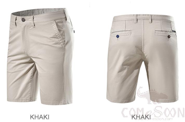 Shorts,Cotton Spansex,Khaki,210GSM