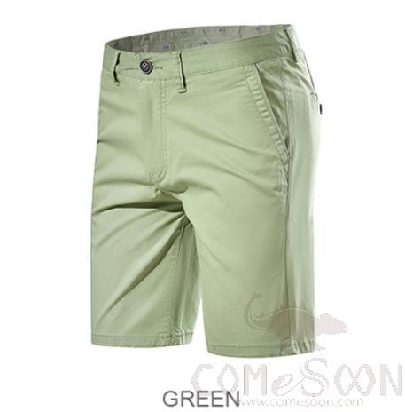 Shorts,Cotton Spansex,Green,210GSM,