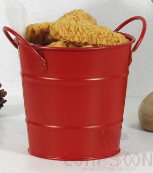 American Vintage Chip Bucket Snack Bucket Red
